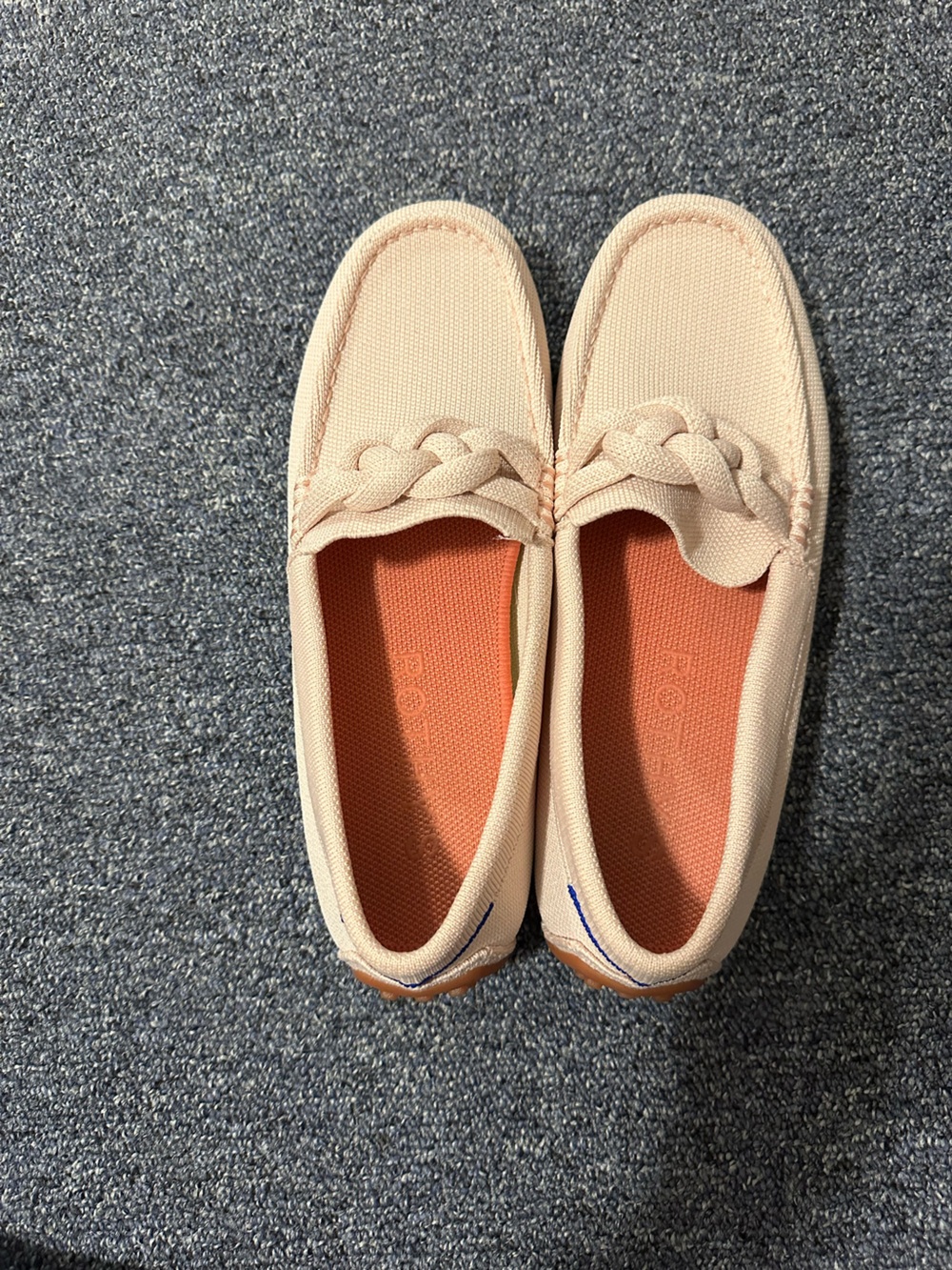 Women’s Cream Braided Slip-On Loafers